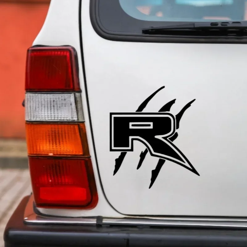 1PC Edgy "R" Claw Mark Sticker - Waterproof Durable Vinyl, Perfect for Cars, Laptops, Water Bottles, Notebooks & Skateboards