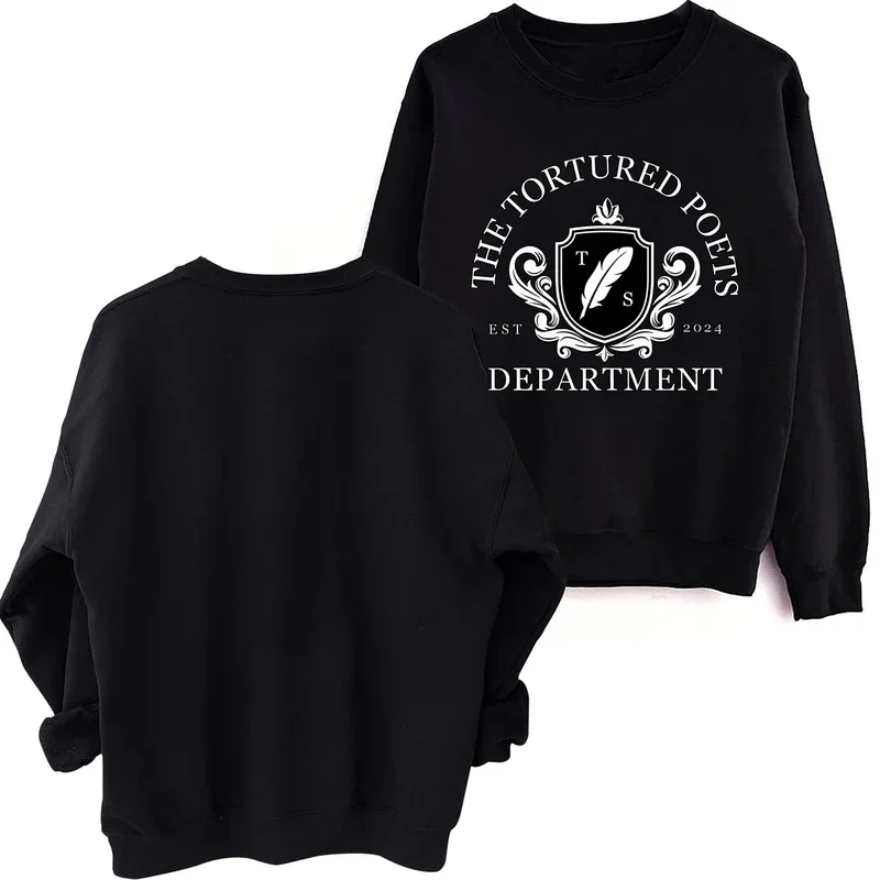 TTPD Tortured poets(A) Sweatshirt Harajuku Round Neck Long Sleeve Oversized Hoodie Fans Gift