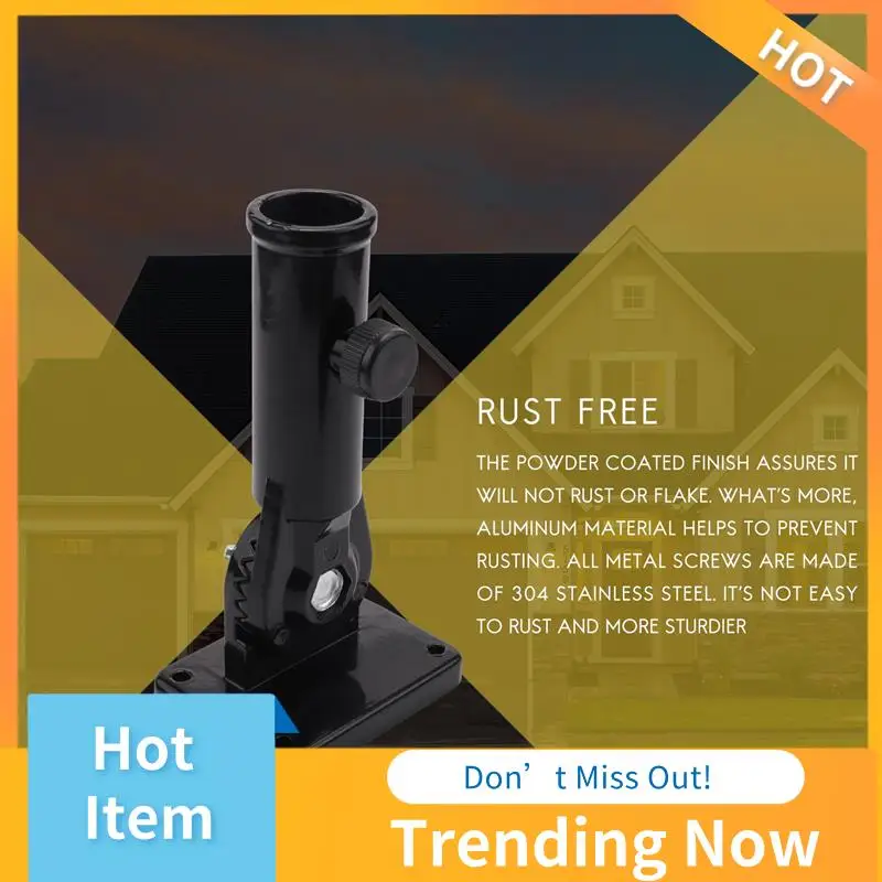 CMHI-2 In 1 Multifunctional Adjustable Flagpole Bracket Heavy Duty Aluminum All Weather Flag Holder Wind Resistant