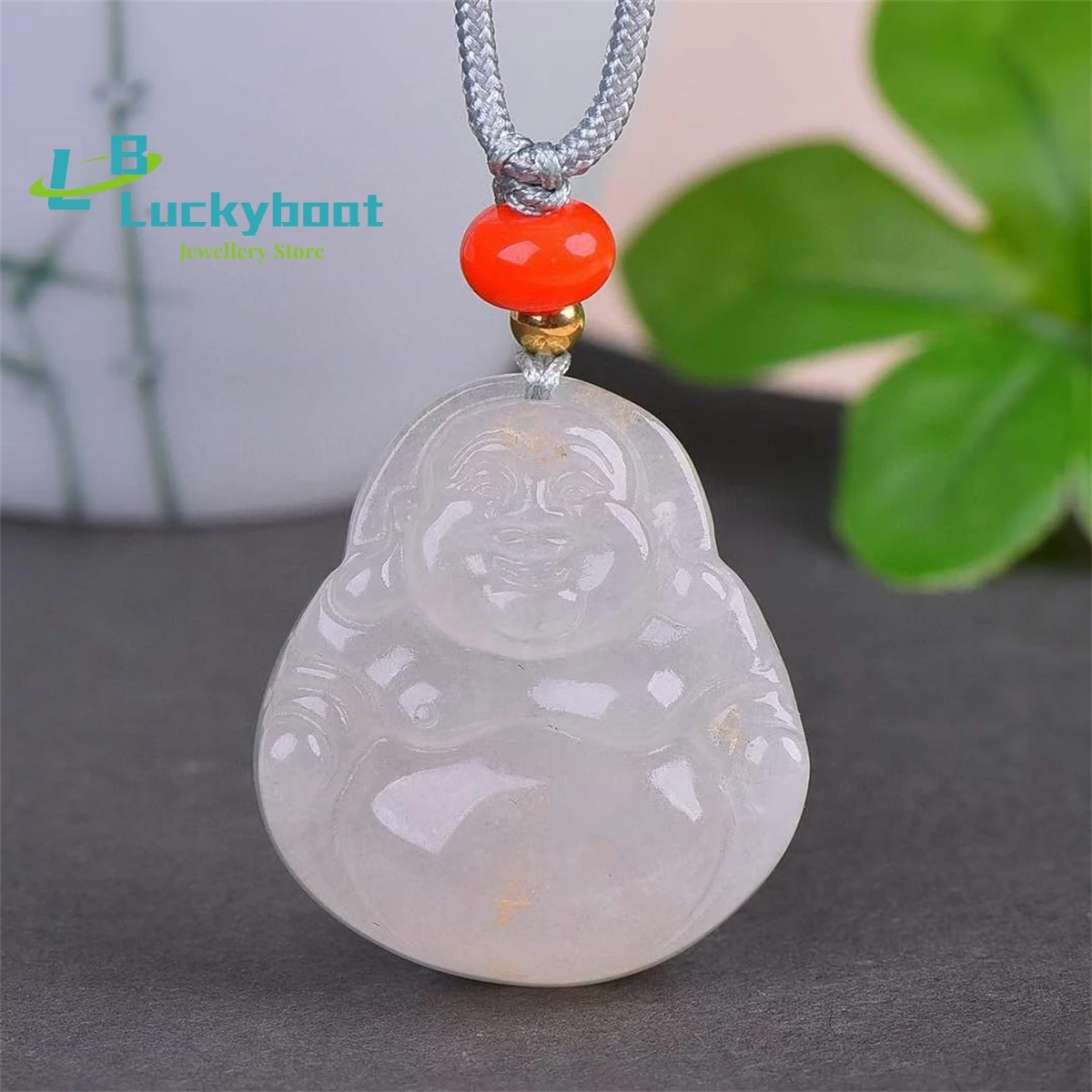 Natural Golden Silk Jade Big Belly Buddha Pendant Simple and Personalized Exquisite Fashion Versatile for Men and Women