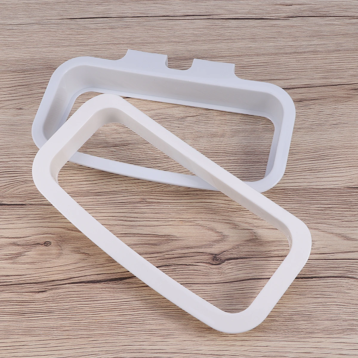 

Kitchen Garbage Bag Storage Rack Blue Over Cabinet Door Hanging Design PP Material Utilize Wasted Space