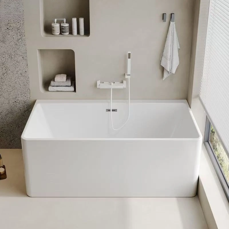 Acrylic bathtub independent bed and breakfast small apartment seamless integrated deep bubble bathtub