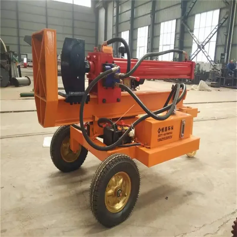 Household Small Horizontal Automatic Wood Splitter Timber Factory Electric Dual-purpose Vertical Horizontal 15T