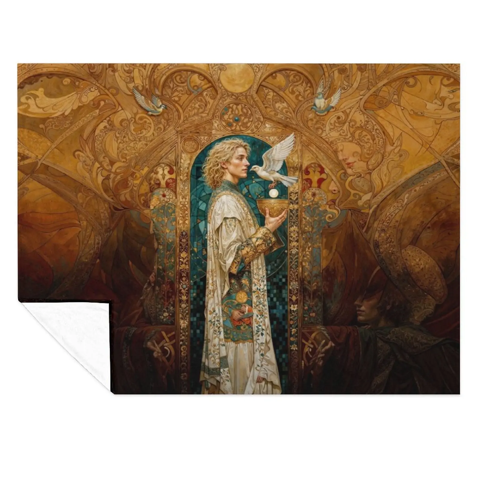 

Parsifal #1 Throw Blanket Blankets For Bed Flannel Fabric Soft Big Custom Blankets