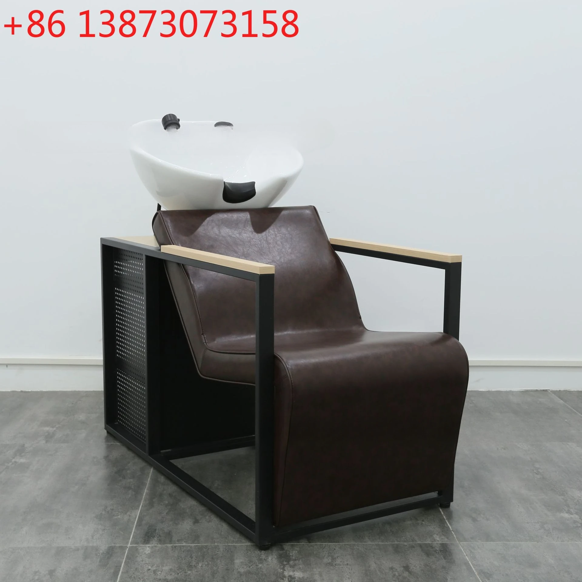 

Hair salon retro seated shampoo bed barbershop hair salon special semi-reclining shampoo and flush bed