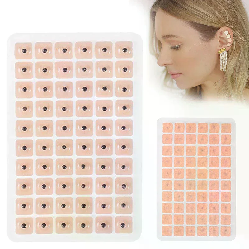 60/300 Stickers Ear Point Stickers Ear Pressure Stickers Acupuncture Seed Bead Ear Stickers Massage Ear Sticker
