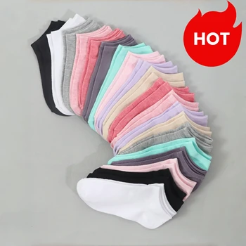 20 Pairs Women/Men Family Matching Short Socks, Black & Grey Series With Bow, Heart,…