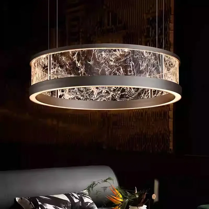 

2025 Modern Ceiling Lights Minimalist Design Pendant Lights Luxe Ring Chandelier Led Lamp for Bedroom Living Room Home Decor