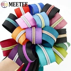 2/3/5/10M 5# Nylon Zippers Tape Colorful Coil Zipper for Sewing Bag Clothing Shoes Decorative Zips Repair Kit DIY Accessories