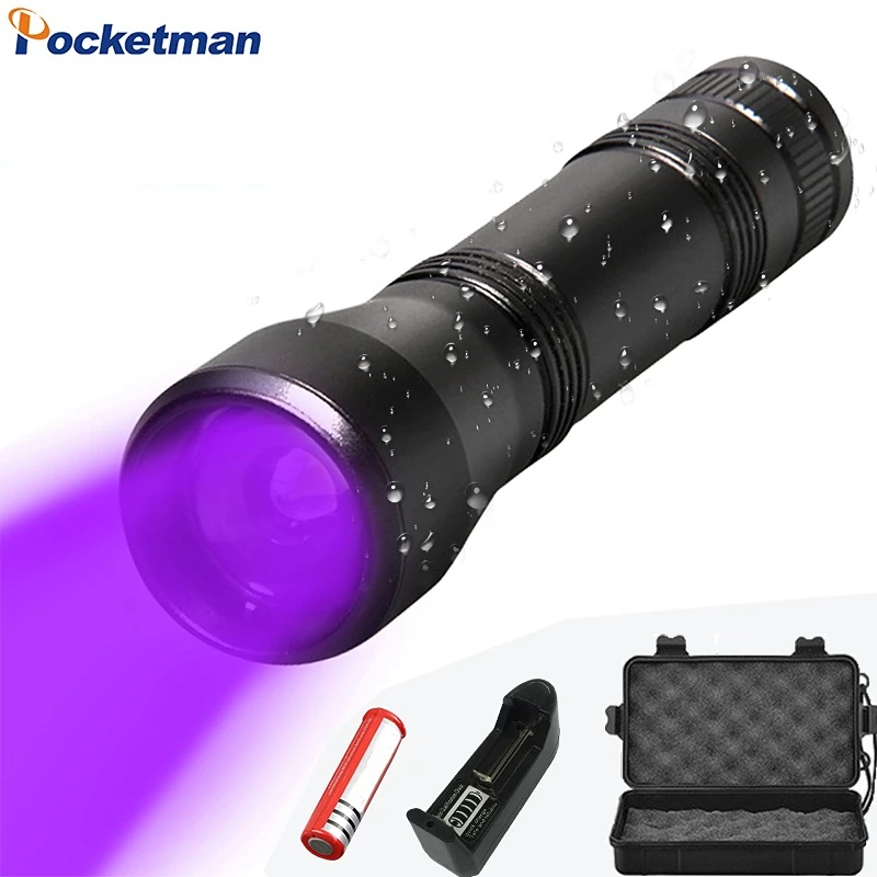 

UV Flashlight 395nm Black Light UV Torch Ultraviolet Blacklight Detector for Dog Urine Pet Stains and Bed Bug