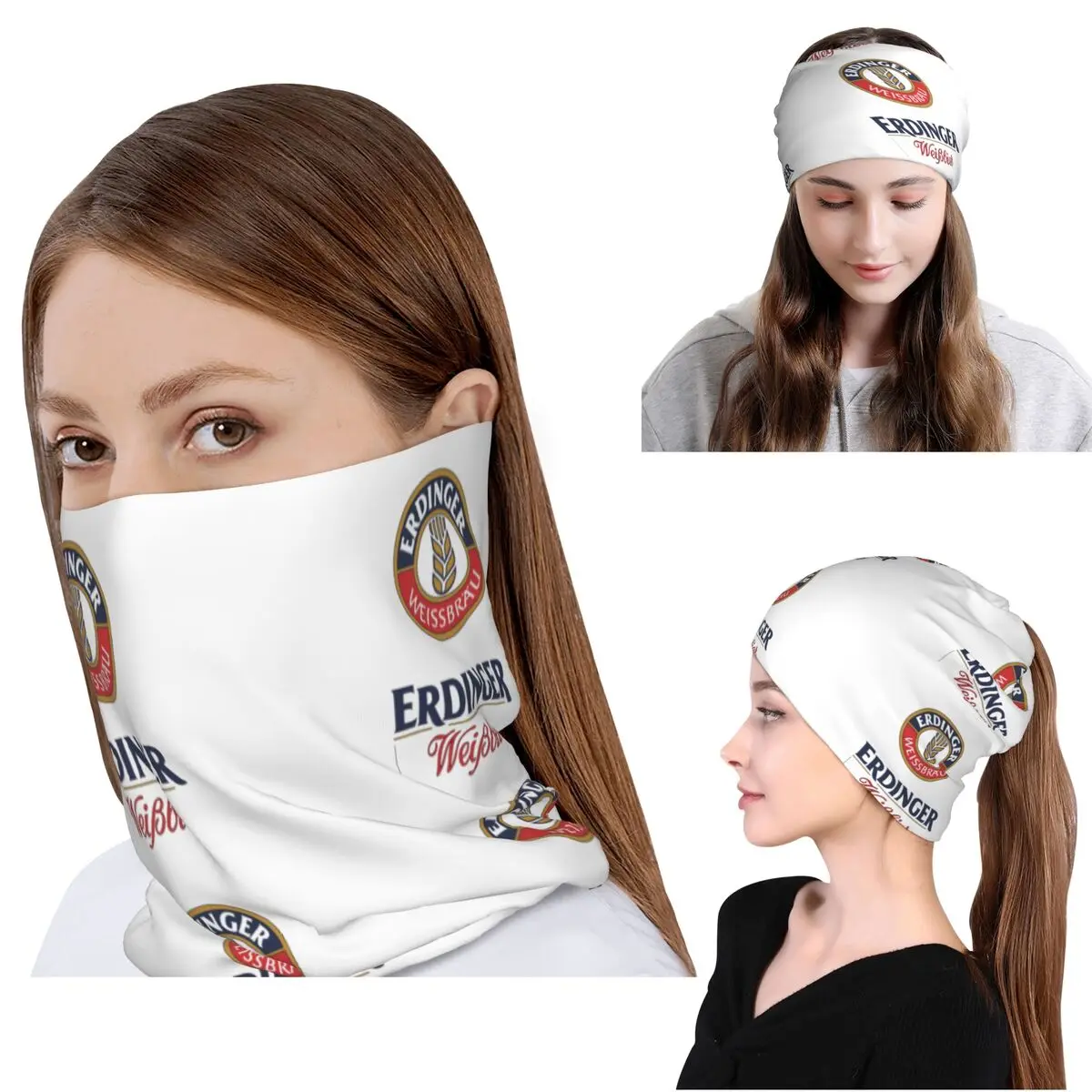 

Erdinger Weissbier Merch Bandana Neck Cover Magic Scarf Warm Cycling Scarf Beanies Hat for Men Women Adult Breathable