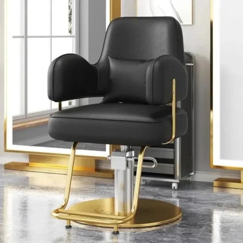 Modern Hair Salon Barber Chairs European Style Hairdressing Chair Dressing Room Back Armchair Recliner Cabeceros Furniture