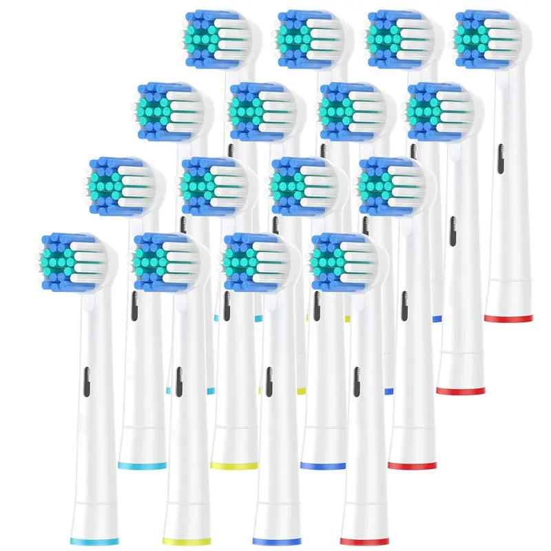 Têtes de brosse à dents de rechange, 4/8/12/16/20 pièces, compatibles avec Oral-B Braun, têtes de brosse à dents électrique professionnelle