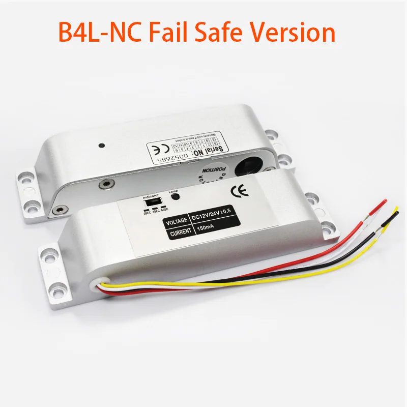 Serrure à boulon électrique DC12V NC/NO, contrôle d'accès, serrure électronique à mortaise avec temp