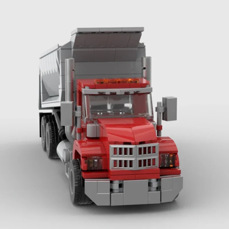 Modèle de véhicule de transport urbain, briques de construction MOC, camion à benne basculante, blocs modulaires technologiques, jouets de Noël, ensembles de bricolage, assemblage, cadeau