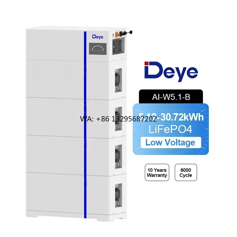 

High Efficiency Deye AI-W5.1-B 51.2v 100ah 5.12kwh Lifepo4 Battery for Energy Storage