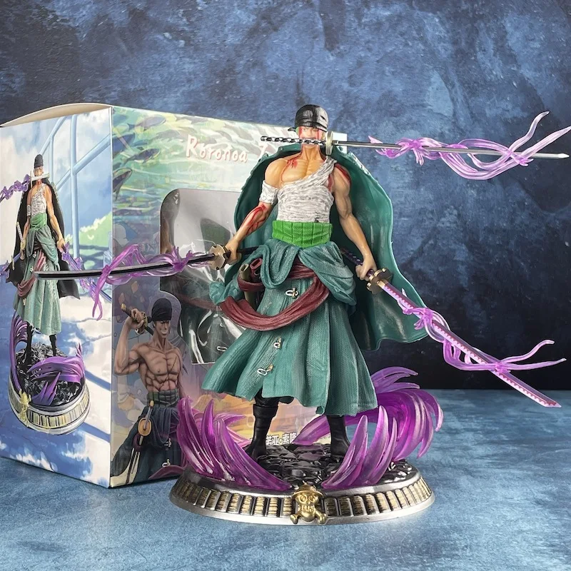 New One Piece อะนิเมะรูป Bath Blood Roronoa Zoro PVC 21 ซม.Action Figure Collection ประณีตชุดของขวัญวันเกิด Figurine