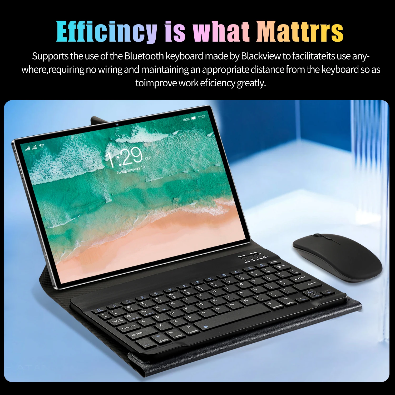 JDL PB26 Pad 6Plus، تابلت، شريحة T310، 4 جيجابايت + 64 جيجابايت، شاشة 10.1 بوصة HD+، أندرويد 12,5 ميجابكسل + 13 ميجابكسل، 4000 مللي أمبير في الساعة