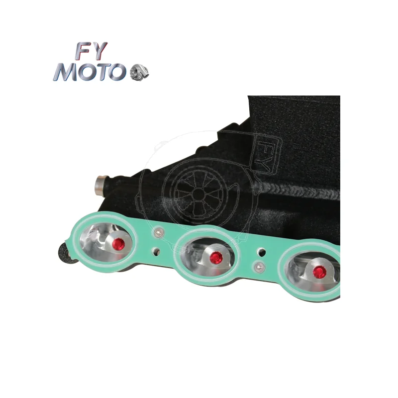 الألومنيوم CNC الخام الأسود مدخل المنوع تهمة برودة لسيارات BMW X3M X4M F97 F98 3.0T S58 2019 + #6