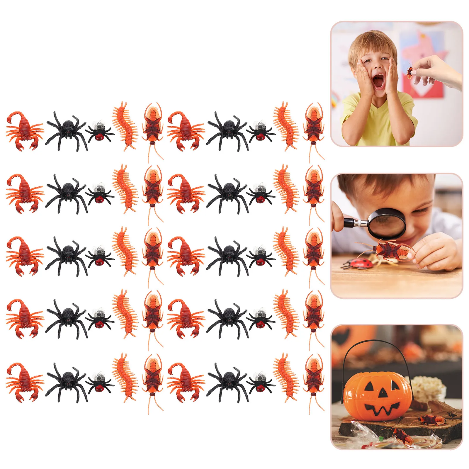 

50Pcs Lifelike Scorpion and Centipede Prank Props Perfect for Pranks Festivals Costume Parties Stage Performances Scary