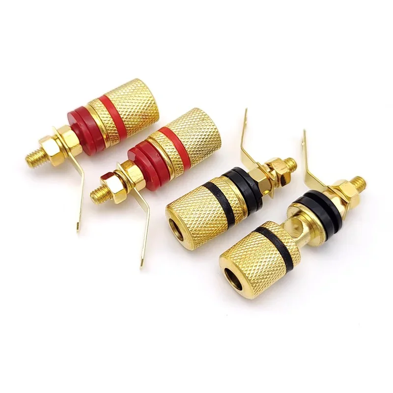 4/8/16pcs 4mm Banana Plug Socket Gold Plated Amplifier Speaker Terminal Binding Post Connector Suitable for 4mm Banana Plugs - Image 5