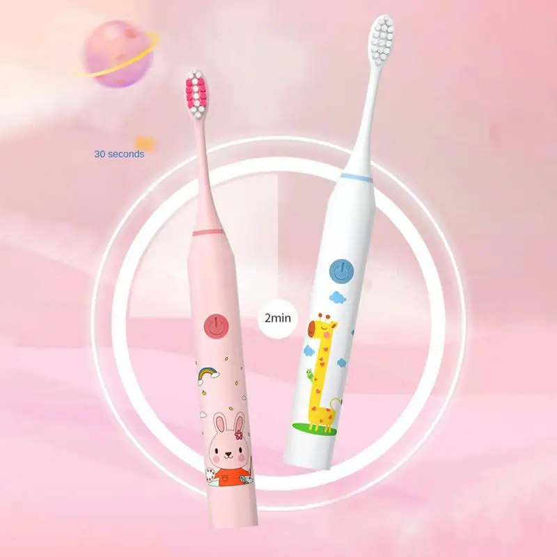 Children Sonic Electric Toothbrush Waterproof Rechargeable Sonic Electric Toothbrush Smart Timing Soft Electric Sonic Brush