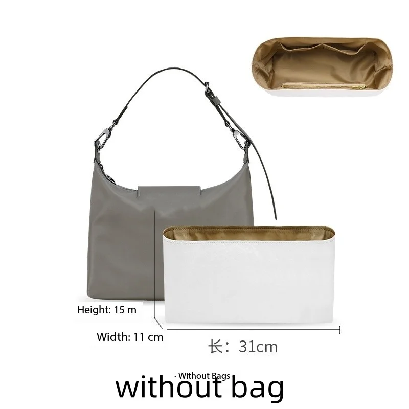 Waterproof DuPont paper bag middle bag suitable for Long ho cosmetics storage classification, multiple pocket inner  organizer