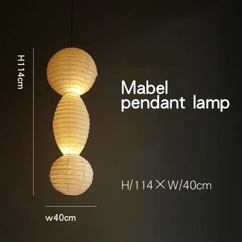 Noguchi hanglamp Japanse Akari Rijst hanglamp voor Slaapkamer Woonkamer hotel Trappen loft Rijstpapier Opschorten Kroonluchter - afbeelding 1