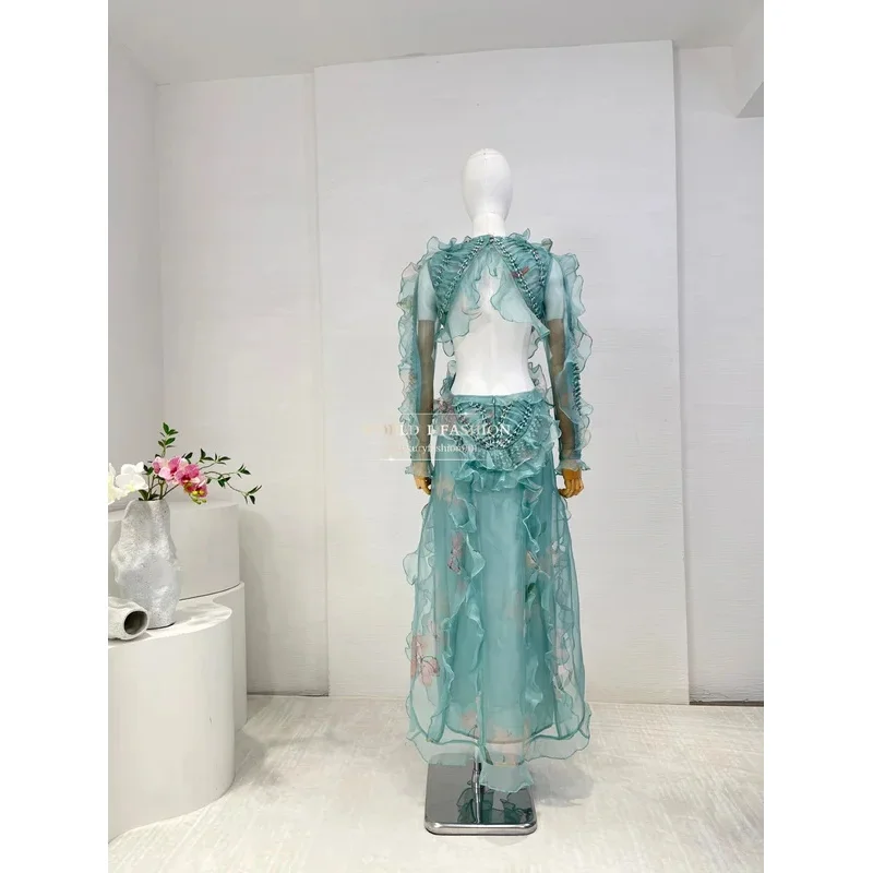 Orange Pink Long Sl… - image