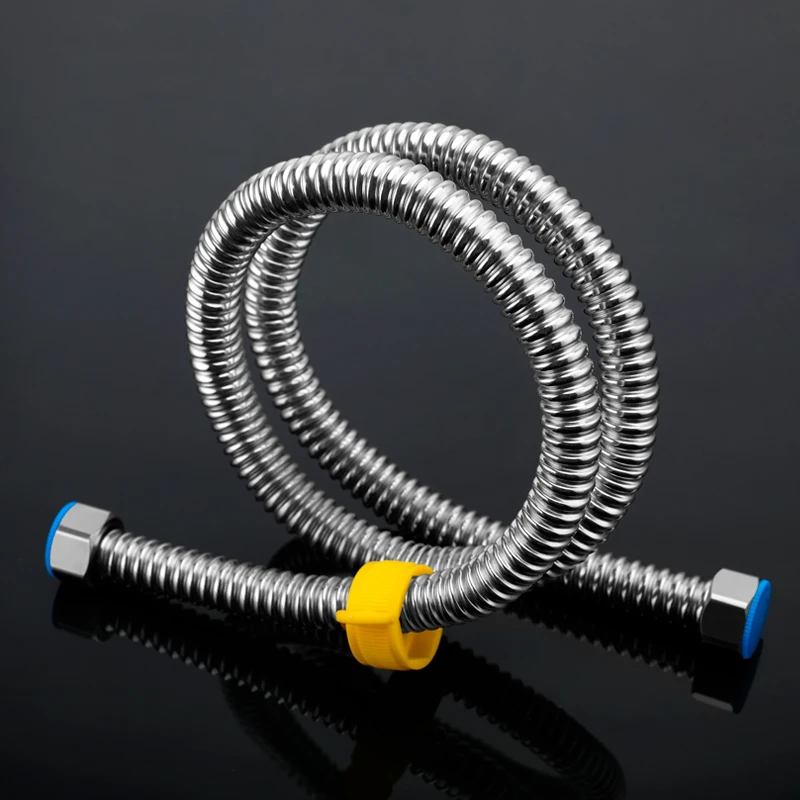 

304 Stainless Steel Flexible Wave Hose, High-Pressure, Explosion-Proof Soft Hose, 50/100/150/200/300 cm, G1/2 inch