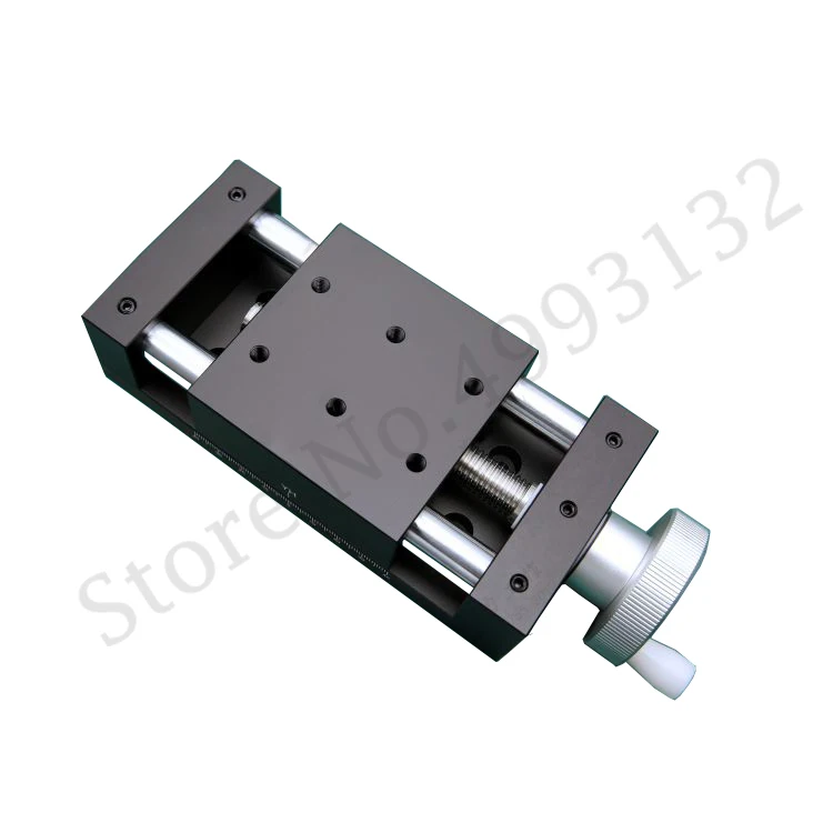 PT80-50A 100A 150A ręczne etapy translacji stół przesuwny osi X/XY/XYZ 2D 3D ruchoma liniowa szyna prowadząca