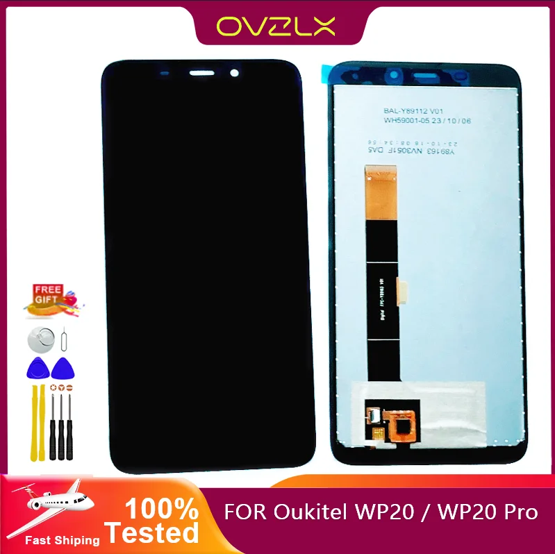 Oukitel wp20 pro-タッチスクリーンLCDディスプレイ,元のデジタイザーアセンブリ交換部品,wp20pro wp20,5.93インチ