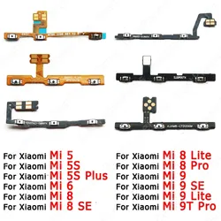 For Xiaomi Mi 9 Lite 9T Pro 5 5S Plus 6 8 SE Side Button Switch Volume Key Mute Power On Off Flex Cable Spare Parts