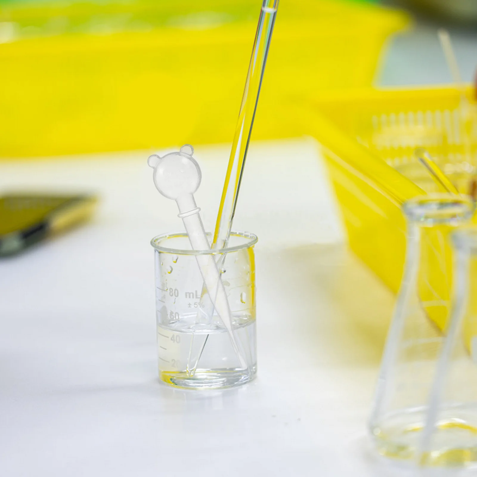 10pcs 팬더 피펫 드로퍼 어린이 과학 실험 유치원 교육 도구 Diy 공예 프로젝트 교육용