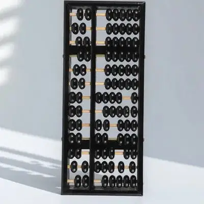 1 pz Abaco in legno massello 13 cifre Aste per bambini Studenti Matematica Apprendimento Bead Aritmetico Durevole Pratico Abaco