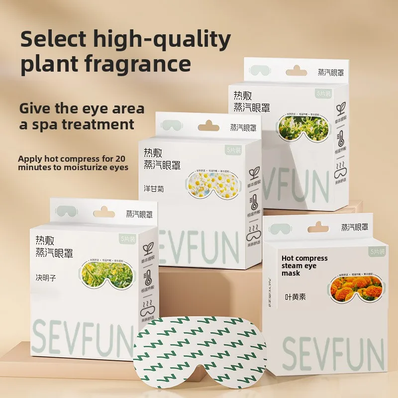 

Heating Eye Mask - Steam Compress for Tired Eyes & Better Sleep.