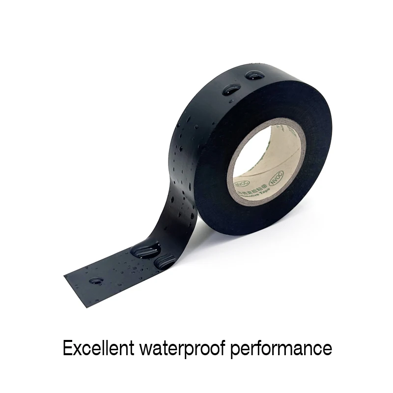 30M/roll Black PVC Stretchy Tape Width 19mm-Waterproof Insulation Durable and High Adhesion Suitable for Home and Car Maintenanc
