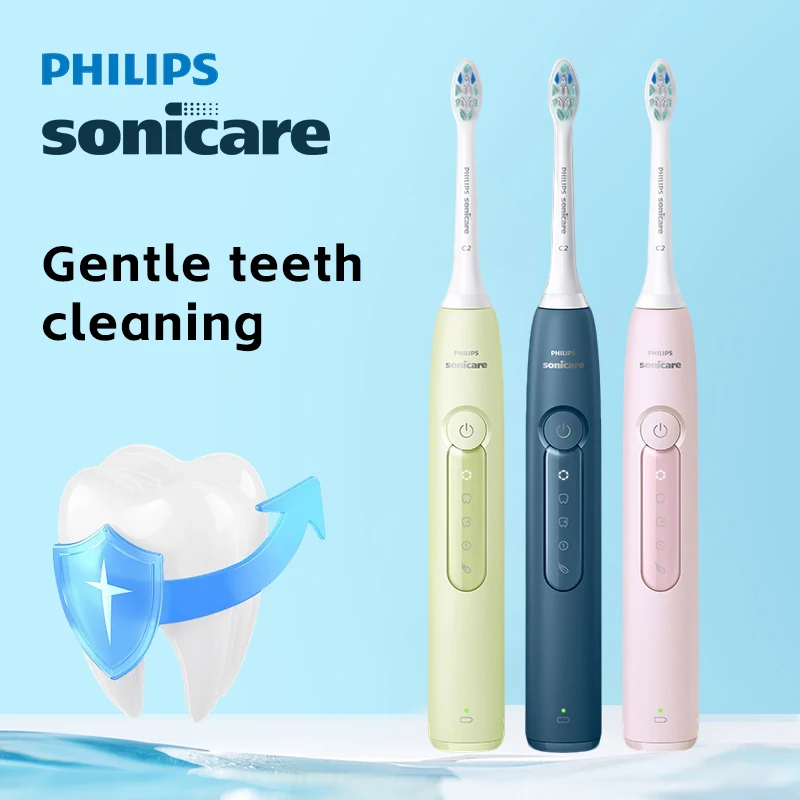 

Электрическая зубная щетка PHILIPS Sonicare серии 5300, научная долговечная чистка зубов с 5 режимами, зубная щетка с мягкой щетиной