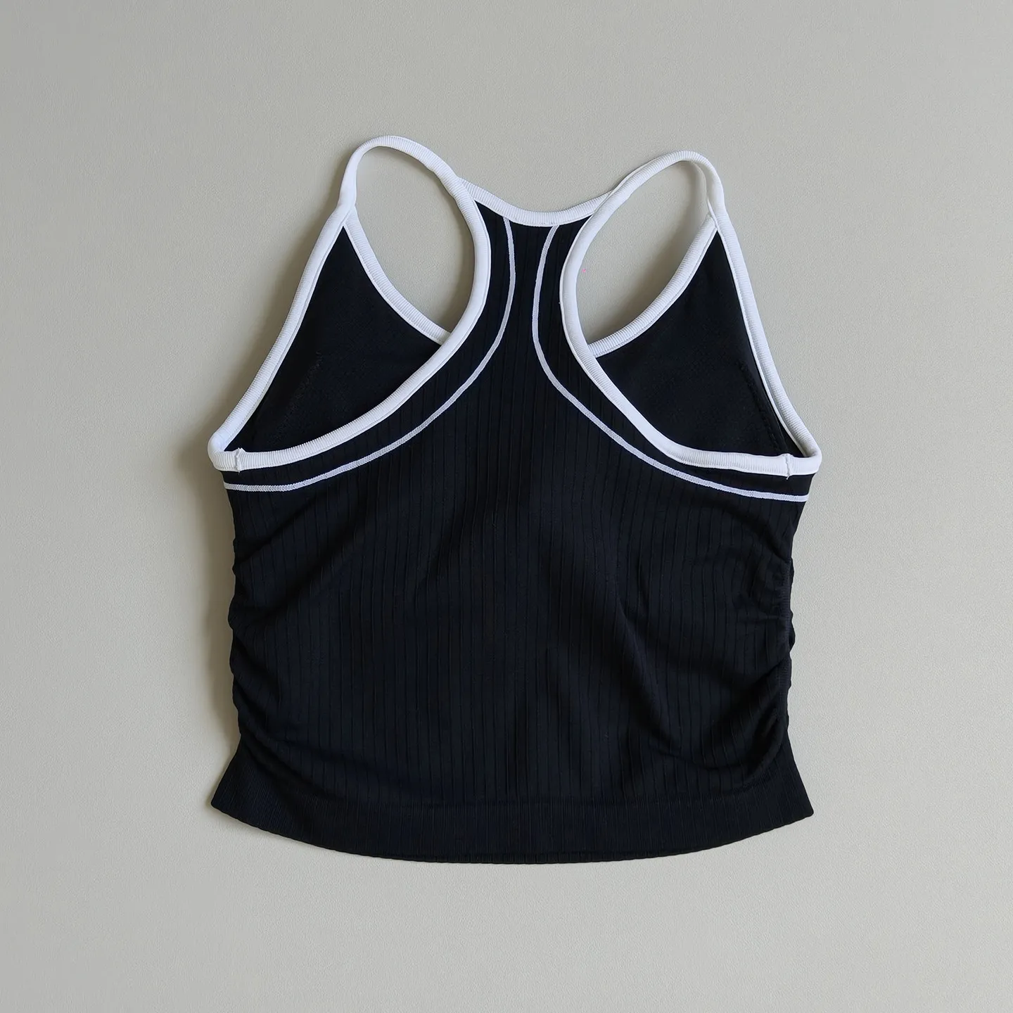 Damen Push-up Stoßfester Sport-BH mit Brustpolstern Yoga-Weste Brustverkleinernde Gym-Lauf-Pilates-Trainings-Fitness-Weste – Detail 9