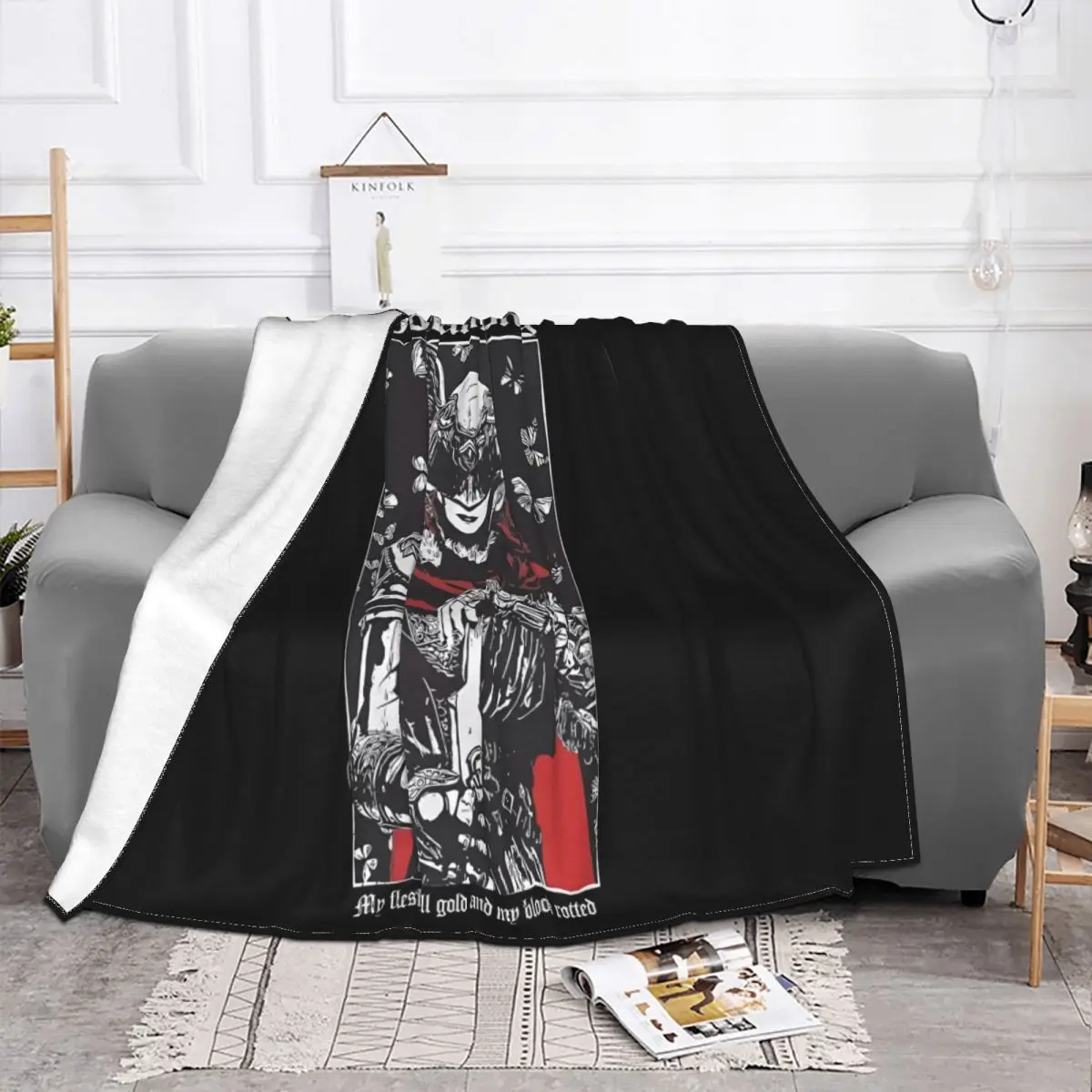 Eldened Ringed Malenia Blade Of Miquella Anime Blanket Throw Blanket Blankets And Throws Throw Blanket