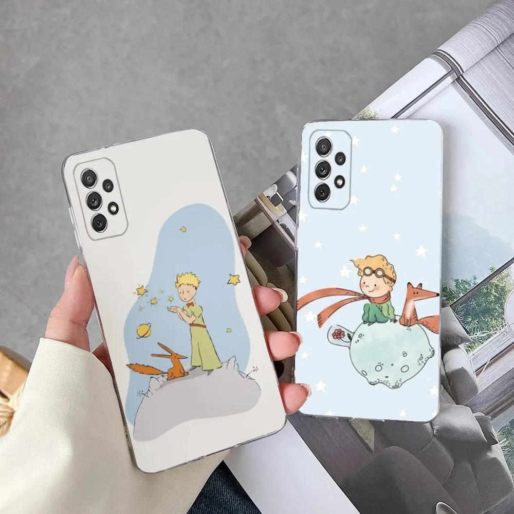 Чехол для телефона L-Little Prince And F-Fox Story для Samsung Galaxy A71,70,52,51,40,31,A50,30S,21S,03S,Note20ultra прозрачный чехол