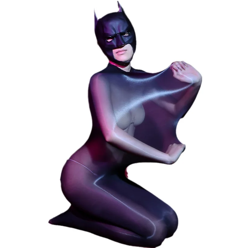 Unisex Seamless Shiny Glossy Full Bodystocking Transparent Sleeping Bag Lingerie Bodysuit Sexy Elastic Bodyhose Mummy Bondage