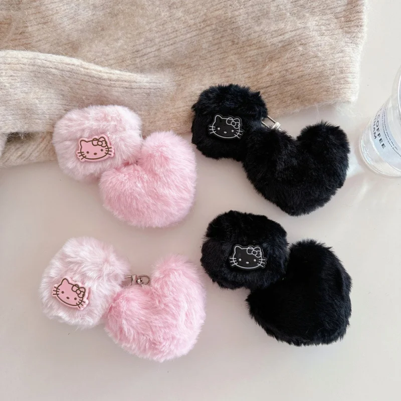 

Simple Plush Kitty Earphone Case for Appleairpods3/4Personalized CartoonPRO3Protective Sleeve