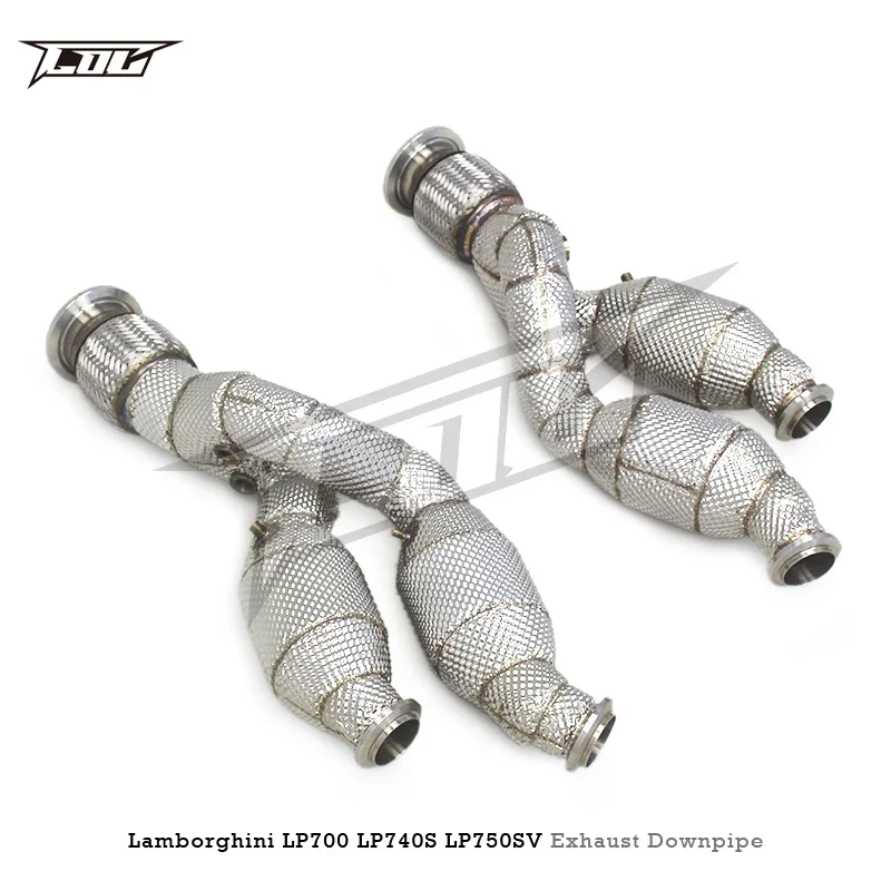 High-Performance Stainless Steel Engine Exhaust Pipe, Compatible with Lamborghini Aventador LP700/LP740S/LP750SV 6.5L 2011-2018