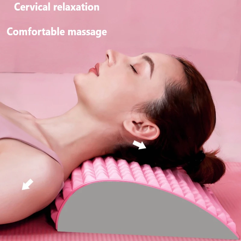 

Успокаивающее поясничное устройство, подушка для растягивания спины, массажная подушка для шеи, талии, поддержка корректора осанки, подушка для упражнений с грыжами ишиаса