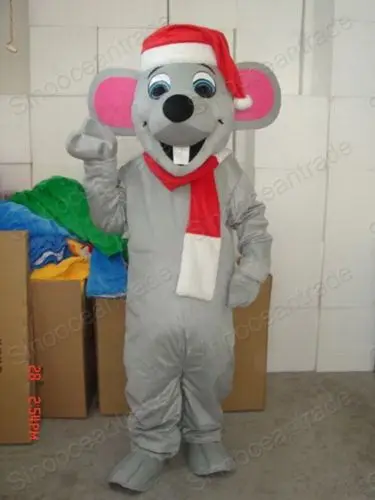 Nieuwe Volwassen Halloween Kerstmuis Mascotte Fancy Cartoon Mascotte Kostuum Pluche Fancy Dress Mascotte Kostuum