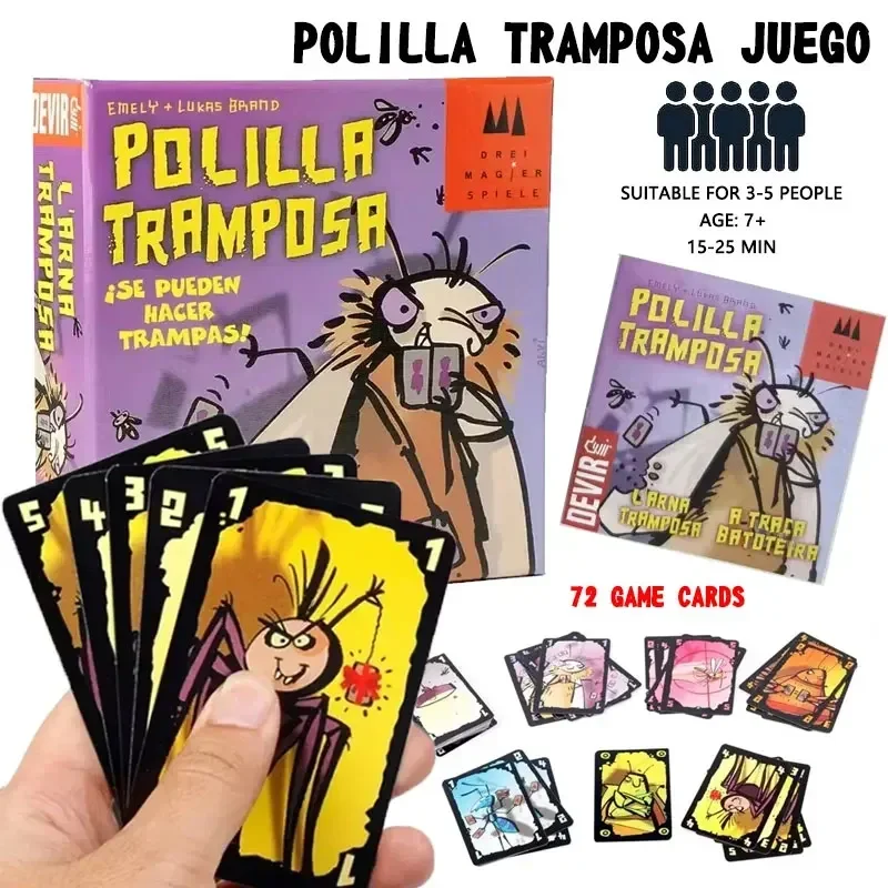 

Настольная карточная игра Moth: Читы для Royal Cockroach, Moth, Devir. Стратегическая настольная игра. Игрушки. Идеальная игра для вечеринок.