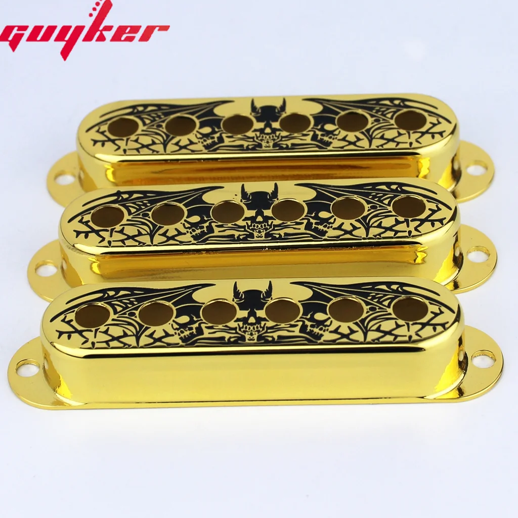 3pcs Single Coil Guitar Pickup Copper Cover 52mm Pole Spacing Wing Surface Available In Three Colors