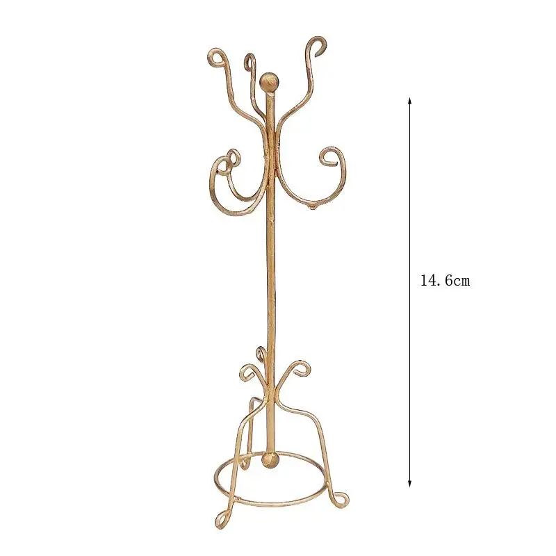 1/12 Simulazione di casa delle bambole Mini Appendiabiti Modello di bambola Casa Camera da letto Appendiabiti Mobili Decor Toy Doll Scena vivente Ornamenti Giocattolo