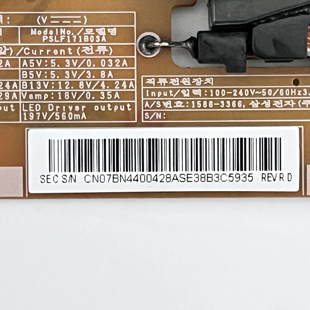 บอร์ดจ่ายไฟ PSLF171B03A BN44-00428A PD55B2_BSM สำหรับ UE55D8000YQXZT UN55D7000LFXZA UN55D6400FXZA UA55D6400UJ UN55D7000LF